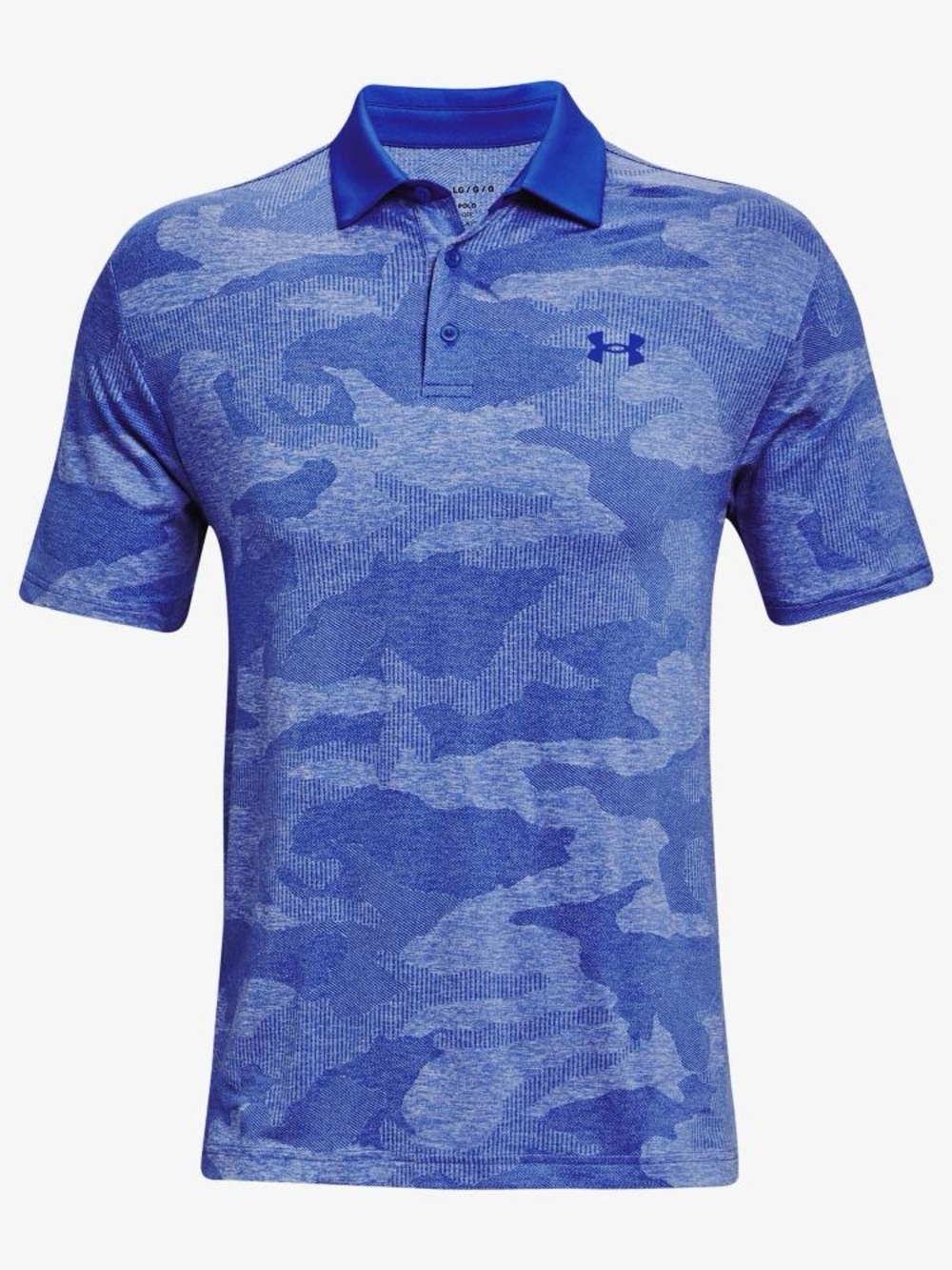 Under Armour Men’s Playoff 2.0 Camo Jacquard Polo In Oxford Blue. Short-Sleeved.
